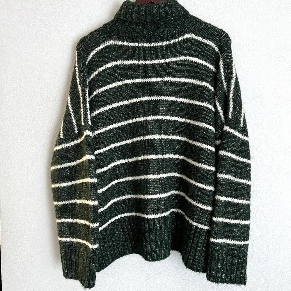 Christy Dawn Ingrid Turtle Neck Sweater Size XS / S Dark Green Alpaca Blend - Picture 3 of 6